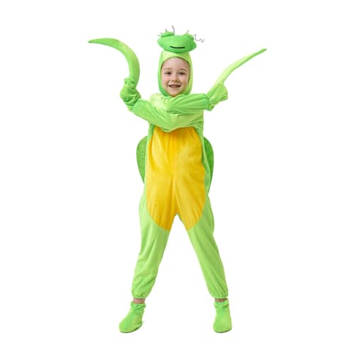 Shukqueen Unisex-Kinder Tier-Party-Jumpsuit Halloween-Kostüm Kindertag Bühnenaufführung betende Mantis Kleidung für Jungen und Mädchen 130 Shukqueen Unisex-Kinder Tier-Party-Jumpsuit Halloween-Kostüm Kindertag Bühnenaufführung betende Mantis Kleidung für Jungen und Mädchen 130 von Shukqueen