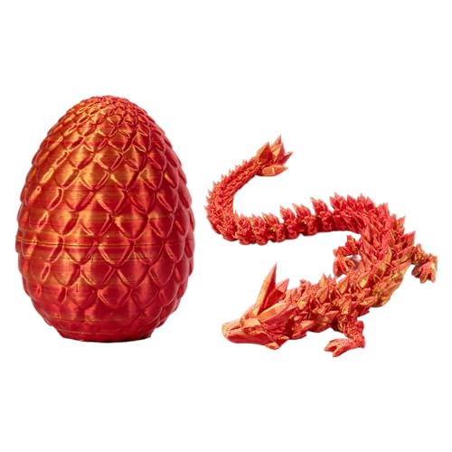 3D Gedrucktes Drachenei Mit Drache Geheimnisvolle Drachen Spielzeug Realistische Beweglicher Drachen Figuren Überraschung Easter Dracheneier Wohnkultur Kristall Drache Im Ei Drachen Figuren von Shurzzesj