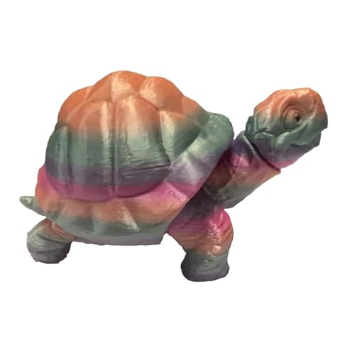 Shurzzesj 3D-gedruckte bewegliche Schildkröte, interaktive Zappel-Schildkröte, bewegliches Tiermodell, Sammelfigur, kreatives Ornament für Heimdekoration von Shurzzesj