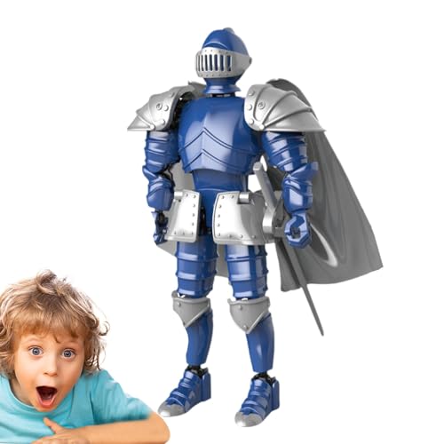 Shurzzesj Bewegliche Ritterfiguren | Actionfigur 3D-gedruckte -Kollektion | Exquisite Mittelalterstatue Schreibtischdekoration, Sammelfigur für Familien, Liebhaber von Shurzzesj