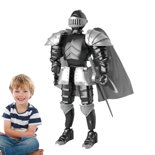 Shurzzesj Knight Actionfigur, Knight Collection, 3D-gedruckte, bewegliche Ganzkörperfigur, exquisite mittelalterliche Statue, Schreibtischdekoration, Sammelfigur für Familien, Liebhaber von Shurzzesj