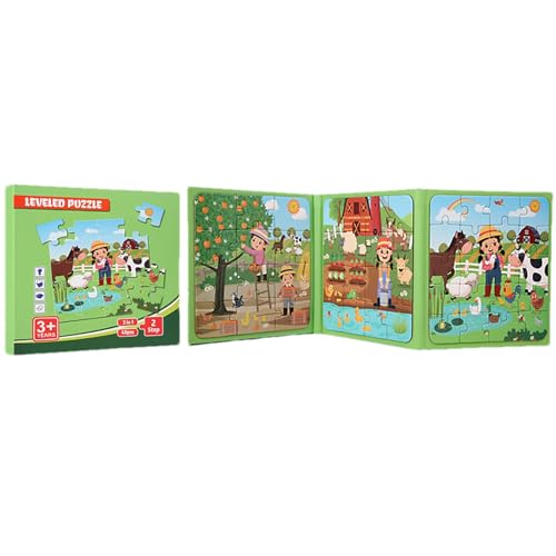 Shurzzesj Magnetisches Reiserätsel, Magnetisches Rätselbuch | Das Unterwasserwelt-Puzzle,Magnetisches Puzzlebuch für Kinder von 3 bis 5 Jahren, Spielzeug, Lernpuzzle, Reisespiele, Rätsel für den von Shurzzesj