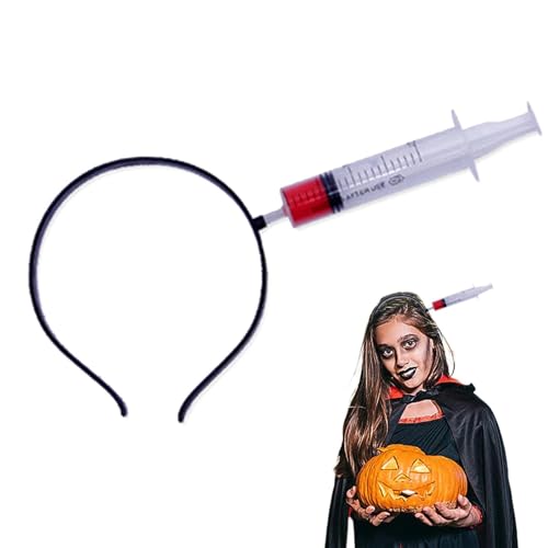 Shxupjn Gruseliges blutiges Stirnband-Kostüm,Gruseliges Kostüm blutiges Stirnband, Horror blutende Kopfbedeckung, Halloween-Foto-Requisiten für Festivals, Halloween, Kostümtreffen von Shxupjn