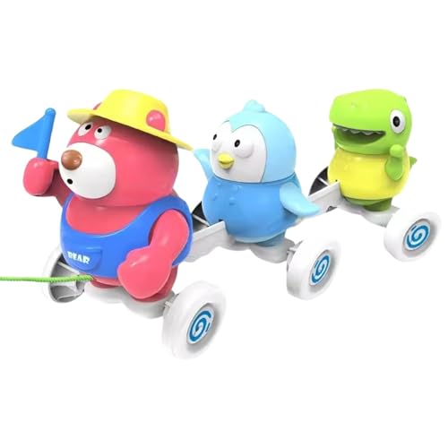Shxupjn Nachziehspielzeug für Kleinkinder,Nachziehspielzeug - Nachziehspielzeug mit Tiermotiv - Ermutigen Sie die ersten Schritte für Gehanfänger, Musical von Shxupjn