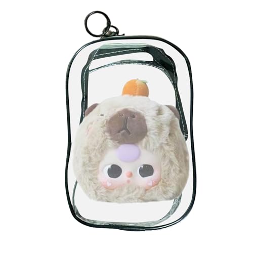 Shxupjn Puppensammeltasche – transparente Puppen-Vitrine, Sammlerstück-Präsentationstasche, transparente Puppen-Vitrine, Puppen-Display-Aufbewahrungstasche für Figuren von Shxupjn