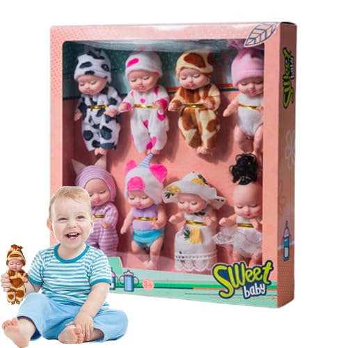 Shxupjn Reborn-Puppe,Reborn-Puppen Mädchen | Waschbares Puppenspielzeug für Babys - Reborn Babies Puppen schlafendes Kleinkind Soft Babies Mädchenpuppenset für 3–5 Jahre alte Kleinkinder von Shxupjn