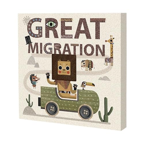 Shxupjn Tierpuzzles,Tierpuzzles, Holzpuzzles für Kleinkinder, Frühes Lernspielzeug, tolles Migrations-Kinderbrettspiel für und Mädchen von Shxupjn