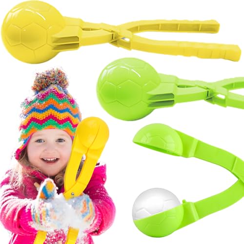 Schneeball Former, Shyllin 2 Stück Schneeball Maker, Sandball Schneeball Clip, Winter Schneeballzange Spielzeug, Schneeball Clip für Kinder im Freien Spielen Schnee, Winter Outdoor Spielzeug von Shyllin