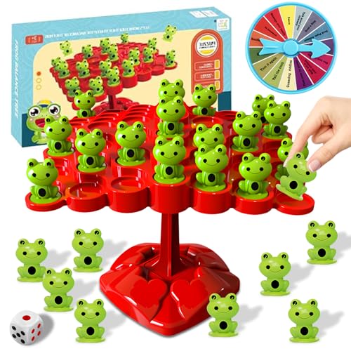 Shyllin Kinder Balance Brettspiel, Mathe Balance Spielzeug, Frosch Balance-Baum-Spiel, Frosch Balance Baumspielzeug, Mathe Montessori Spielzeug, Zählen Balance Tree, Interaktives Balance Spiel Shyllin Kinder Balance Brettspiel, Mathe Balance Spielzeug, Frosch Balance-Baum-Spiel, Frosch Balance Baumspielzeug, Mathe Montessori Spielzeug, Zählen Balance Tree, Interaktives Balance Spiel von Shyllin