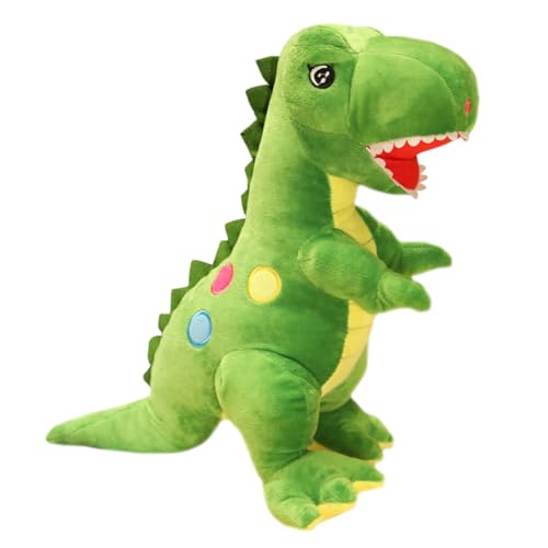 SiSfeL Plüschtier Dino Dinosaurier Kuscheltier Dino Plüsch Tyrannosaurus Grün Dino Kawaii Kuscheltier Dino Geburtstag Geschenke für Jungen Mädchen Kinder, 35 cm von SiSfeL