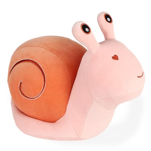 SiSfeL Schnecke Plüsch, Schnecke Kuscheltier, Rosa Schnecke Plüschtier, Schnecke Stofftier zum Spielen und Kuscheln, Kinder Schnecke Stofftier für Mädchen, Jungen, Babys, 20 cm von SiSfeL