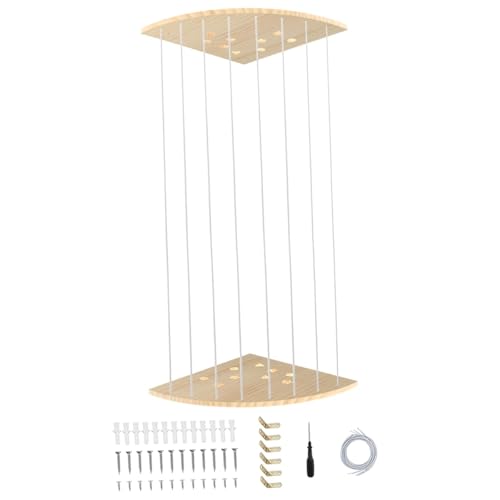 SiaBiced Holz Ecke Plüsch Spielzeug Halter Spielzeug Lagerung Organizer Hängen Organizer Holz Regal für Wohnheim, Stern von SiaBiced