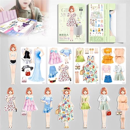 Siapodan Magnetic Dress Up Baby, 2024 New Magnetic Princess Dress Up Paper Doll, Magnetic Dress Up Baby Paper Dolls, Magnetic Dress Up Dolls for Girls, Magnetic Dress Up Travel Toys (#3) von Siapodan