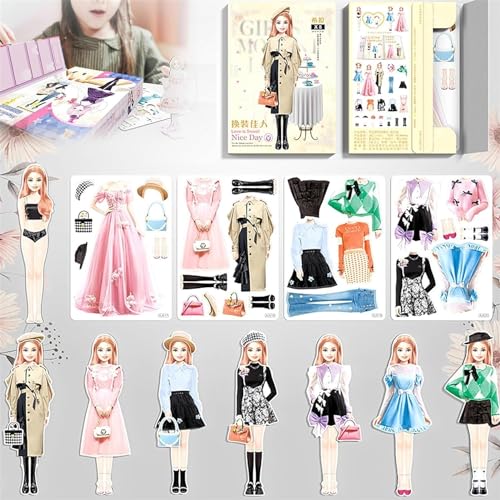 Siapodan Magnetic Dress Up Baby, 2024 New Magnetic Princess Dress Up Paper Doll, Magnetic Dress Up Baby Paper Dolls, Magnetic Dress Up Dolls for Girls, Magnetic Dress Up Travel Toys (#5) von Siapodan