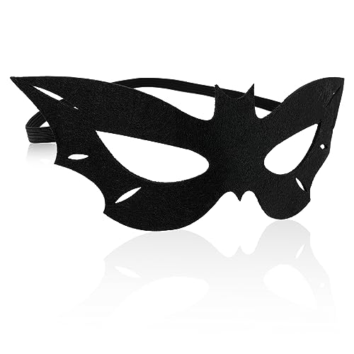 Sibba Fledermausmaske Halloween-Kostümmaske Halbes Gesicht Venezianische Maske Fledermaus Augenmaske für Maskerade Venedig Karneval Party Kostümball Klassische Vintage Cosplay Masken für Herren Damen von Sibba