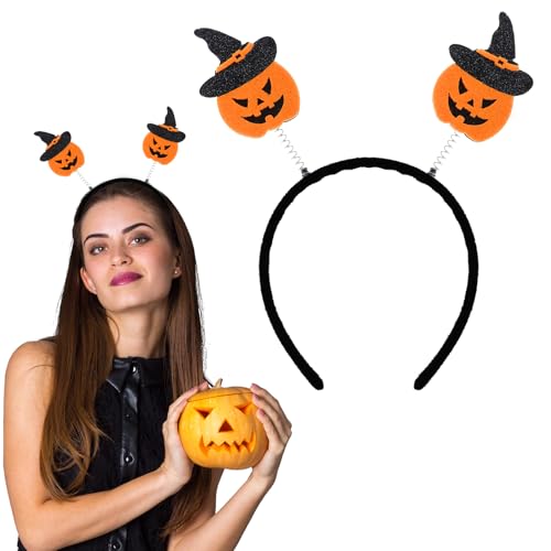 Sibba Halloween Kürbis Haarreifen Cosplay Stirnband Kürbis Haarband Haar Accessoires für Halloween Dekorationen Partyzubehör von Sibba