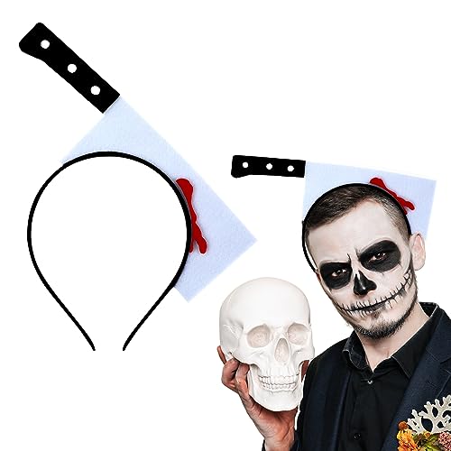 Sibba Halloween Messer Haarreifen Cosplay Stirnband Messer Haarband Haar Accessoires für Halloween Dekorationen Partyzubehör (Messer) von Sibba