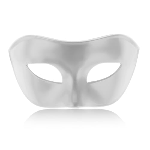 Sibba Maskerade Maske Halloween Gesichtsmaske für Männer Kostümball Party-Verkleidung Maskenball Venezianische Maskerade Augenmaske Weihnachten Karneval Kostüm Fasching Abschlussball Maske (Silber) von Sibba