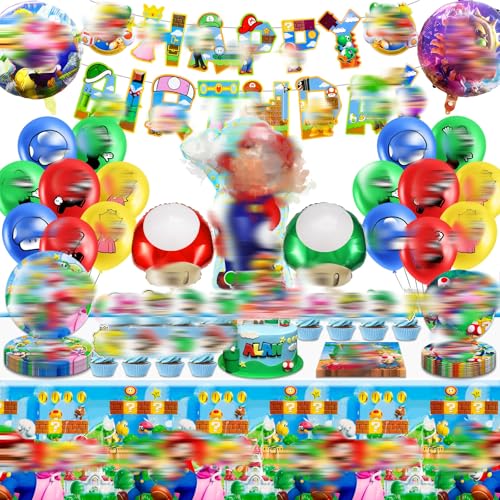 Partygeschirr Geburtstagsdeko, 76 Stück Party Geschirr Deko Set Deko Geburtstag Pappteller Kindergeburtstag Luftballons Tischdecke Geburtstag Tortendeko Deko Geburtstag Kinder für 10-20 Personen Partygeschirr Geburtstagsdeko, 76 Stück Party Geschirr Deko Set Deko Geburtstag Pappteller Kindergeburtstag Luftballons Tischdecke Geburtstag Tortendeko Deko Geburtstag Kinder für 10-20 Personen von Sidesea