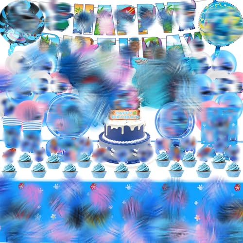 Sidesea Partygeschirr Geburtstagsdeko, 99 Stück Birthday Decorations Party Deko Geburtstag Cake Topper Deko Teller Pappteller Kindergeburtstag Luftballons Tischdecke Geburtstag für 10 Personen Sidesea Partygeschirr Geburtstagsdeko, 99 Stück Birthday Decorations Party Deko Geburtstag Cake Topper Deko Teller Pappteller Kindergeburtstag Luftballons Tischdecke Geburtstag für 10 Personen von Sidesea