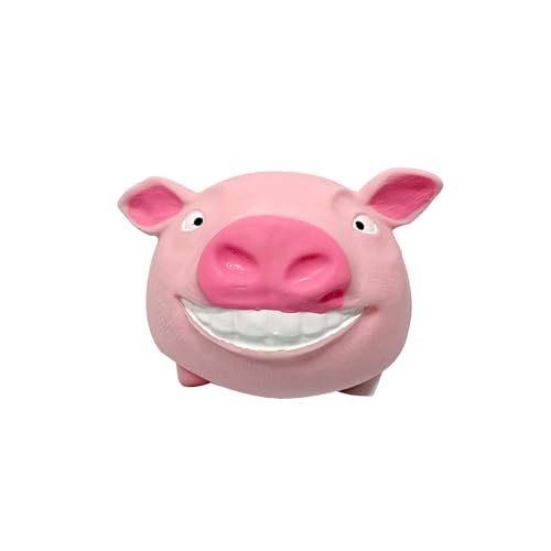 Siebkorb Stress Schwein Stress Spielzeug,9*9cm Anti Stress Geschenke Piggy Squeeze Toy für Erwachsene und Kinder, 180g Fidget Toys zur Beruhigung und Entspannung (Rosa Schwein) von Siebkorb