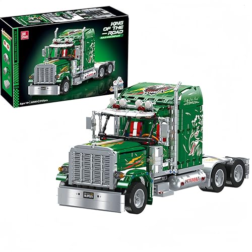 Technik LKW PETERBILT 389 Bausatz, 2105 Teile Technik Amerikanischer Muskeltruck Modell Baukasten Kompatibel mit Lego Technik von Siellmy