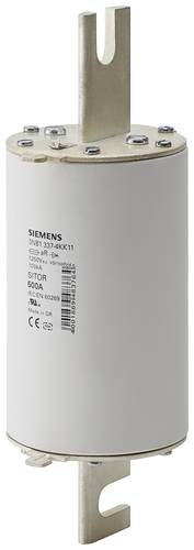 Siemens 3NB13374KK11 Sicherungseinsatz Sicherungsgröße = 3L 500A 2St. von Siemens