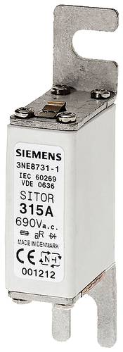 Siemens 3NE87151 Sicherungseinsatz Sicherungsgröße = 0 25A 690V 10St. von Siemens