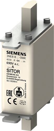 Siemens 3NE88010MK Sicherungseinsatz Sicherungsgröße = 0 32A 690V 3St. von Siemens