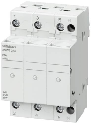 Siemens 3NW7364 3NW7364 Zylindersicherungshalter 20A 400 V/AC 1St. von Siemens