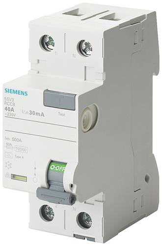 Siemens 5SV33123 5SV3312-3 FI-Schutzschalter F 25A 0.03A 230V von Siemens