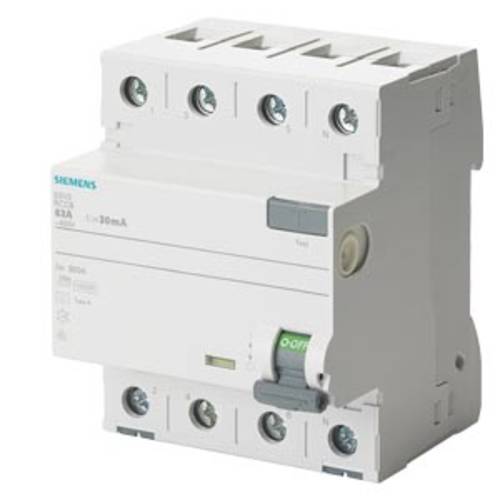 Siemens 5SV33466GV01 5SV3346-6GV01 FI-Schutzschalter A 63A 0.03A 400V von Siemens