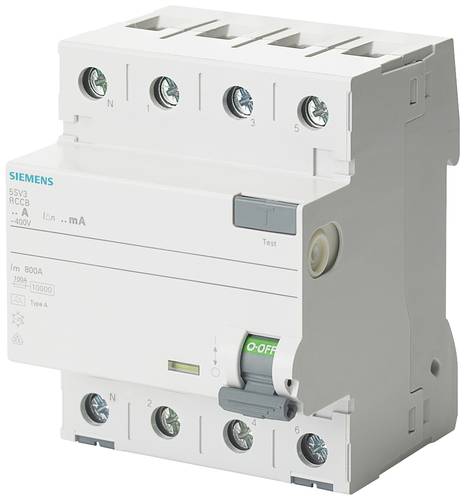 Siemens 5SV37466KL 5SV3746-6KL FI-Schutzschalter A 4polig 63A 0.5A 400V von Siemens