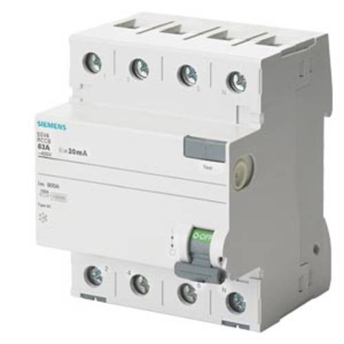 Siemens 5SV46460 5SV4646-0 FI-Schutzschalter AC 63A 0.3A 400V von Siemens