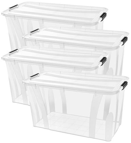 Siena HOME Aufbewahrungsbox Anzio Transparent 32l (B x H x T) 510 x 230 x 385mm 4St. von Siena HOME