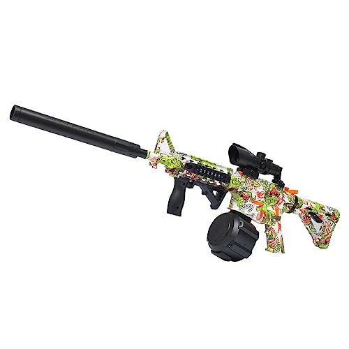 Gel Ball Blaster Elektrische Gel Ball Gun mit 15-20 M Reichweite Automatische Outdoor Shooter Splatter Blaster Spielzeug Schießen Teamspiele Spielzeug Geschenk & Party für 12+ und Erwachsene von Siereolly