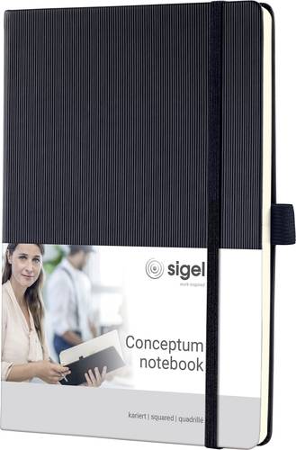 Sigel CONCEPTUM® CO121 Notizbuch kariert Schwarz Anzahl der Blätter: 97 DIN A5 von Sigel