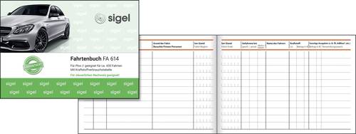 Sigel FA614 DIN A6 quer Fahrtenbuch Anzahl der Blätter: 40 1St. von Sigel