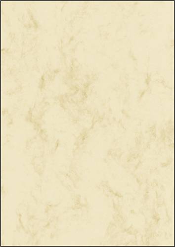 Sigel DP372 Motivpapier Marmor DIN A4 90 g/m² Beige 100 Blatt von Sigel