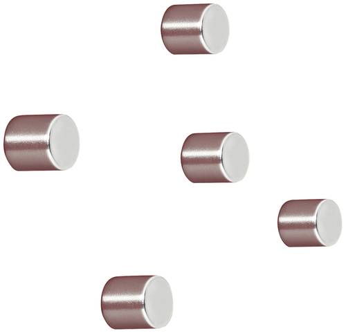 Sigel Neodym Magnet C5  Strong  (Ø x H) 10mm x 10mm Zylinder Silber 5 St. BA700 von Sigel