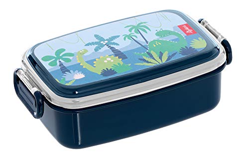 SIGIKID 25088 Brotzeitbox Dino OnTour Lunchbox BPA-frei Mädchen und Jungen Lunchbox empfohlen ab 2 Jahren blau von Sigikid