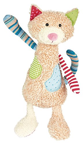 SIGIKID 38370 Katze Patchwork Sweety Mädchen und Jungen Kuscheltier empfohlen ab Geburt mehrfarbig von Sigikid