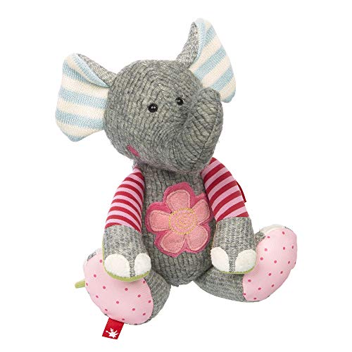 SIGIKID 38709 Elefant Patchwork Sweety Mädchen Kuscheltier empfohlen ab Geburt mehrfarbig, 17 x 15 x 31 von Sigikid