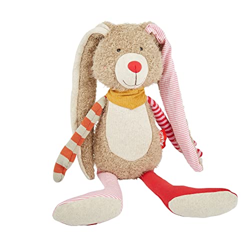 SIGIKID 39214 Hase Patchwork Sweety Mädchen Kuscheltier empfohlen ab Geburt rosa/braun von Sigikid