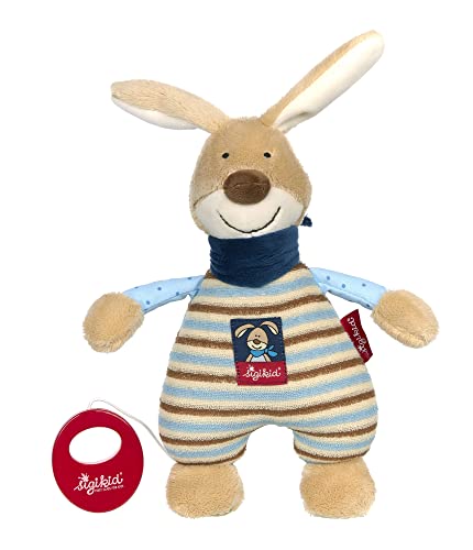 SIGIKID 39265 Spieluhr Semmel Bunny Mädchen und Jungen Babyspielzeug empfohlen ab Geburt blau/beige von Sigikid