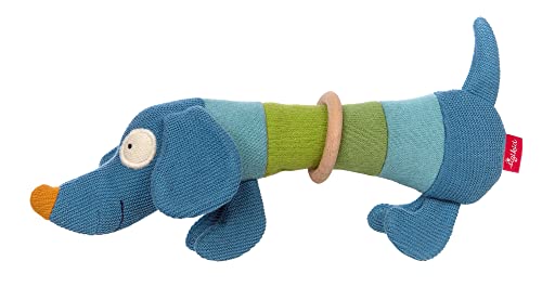 SIGIKID 39376 Strick-Greifling Hund Baby Strick Mädchen und Jungen Babyspielzeug empfohlen ab 3 Monaten blau/grün SIGIKID 39376 Strick-Greifling Hund Baby Strick Mädchen und Jungen Babyspielzeug empfohlen ab 3 Monaten blau/grün von Sigikid