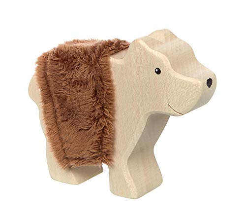 SIGIKID 39508 Holztier Bär Cudly Wudly Mädchen und Jungen Babyspielzeug empfohlen ab 3 Jahren natur/braun von Sigikid