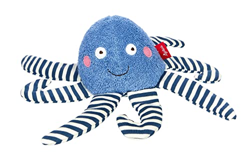 SIGIKID 39658 Badewannenspielzeug Oktopus, Stofftier für die Badewanne: Spiel & Spaß im Wasser beim Baden, für Kinder ab 12 Monaten, Blau/Oktopus 26x26 cm von Sigikid