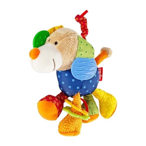 SIGIKID 40099 Aktiv-Hund Baby Activity PlayQ Mädchen und Jungen Babyspielzeug empfohlen ab Geburt mehrfarbig, 6 x 15 x 20 von Sigikid