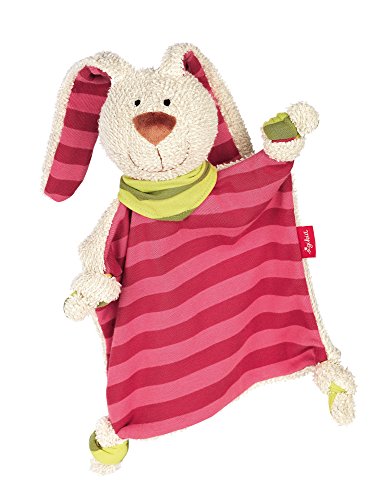 SIGIKID 40594 Schnuffeltuch Hase Kuscheltuch Mädchen Babyspielzeug empfohlen ab Geburt rosa von Sigikid